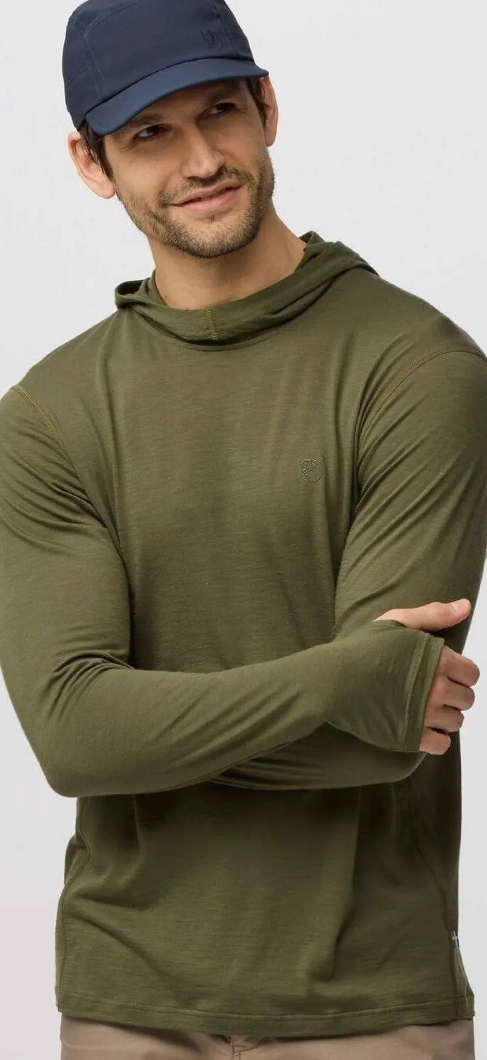Fjällräven Men's Abisko Wool Hoodie Light Fossil