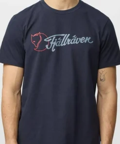 Fjällräven Men's Archive Logo T-Shirt Dark Navy