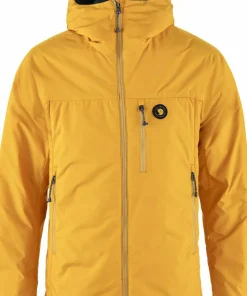 Fjällräven Men's Bergtagen 60 Insulation Jacket Mustard Yellow-mountain Blue