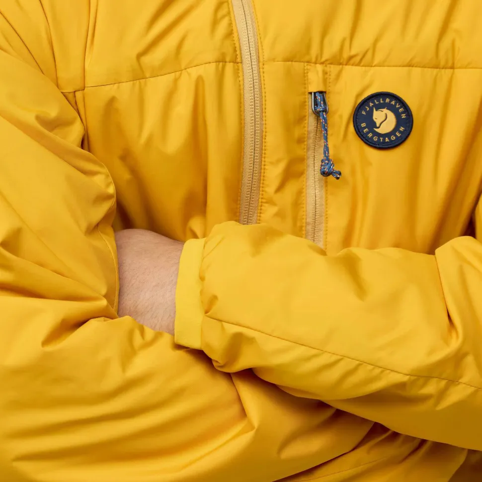 Fjällräven Men's Bergtagen 60 Insulation Jacket Mustard Yellow-mountain Blue
