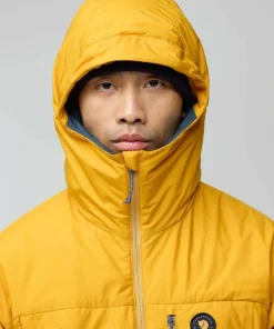 Fjällräven Men's Bergtagen 60 Insulation Jacket Mustard Yellow-mountain Blue