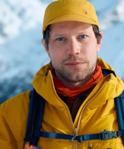Fjällräven Men's Bergtagen 60 Insulation Jacket Mustard Yellow-mountain Blue