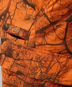 Fjällräven Men's Brenner Pro Winter Trousers Orange Multi Camo