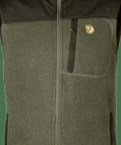 Fjällräven Men's Buck Fleece Vest Laurel Green/Deep Forest