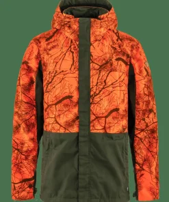 Fjällräven Men's Drev Hybrid Jacket Deep Forest-Orange Multi Camo