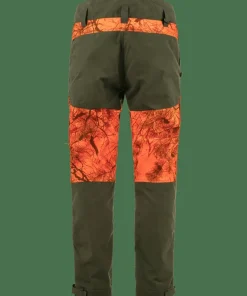 Fjällräven Men's Drev Hybrid Trousers Deep Forest-Orange Multi Camo