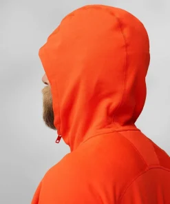 Fjällräven Men's Expedition Fleece Hoodie Flame Orange