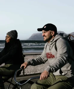 Fjällräven Men's Fjällräven Logo Hoodie Black