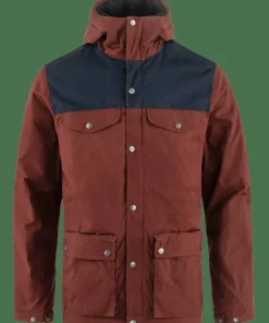 Fjällräven Men's Greenland Winter Jacket Maroon-Dark Navy