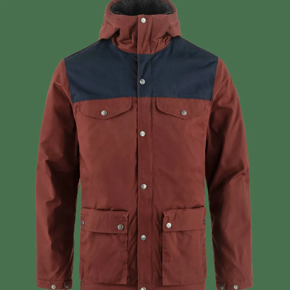 Fjällräven Men's Greenland Winter Jacket Maroon-Dark Navy