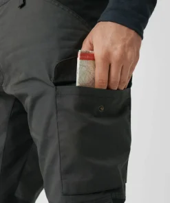 Fjällräven Men's Kaipak Trousers Dark Grey-Black