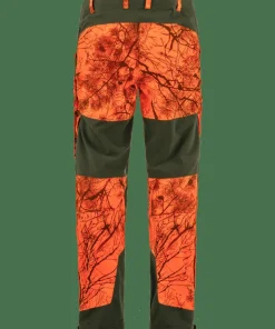 Fjällräven Men's Lappland Hybrid Trousers Orange Multi Camo-Deep Forest