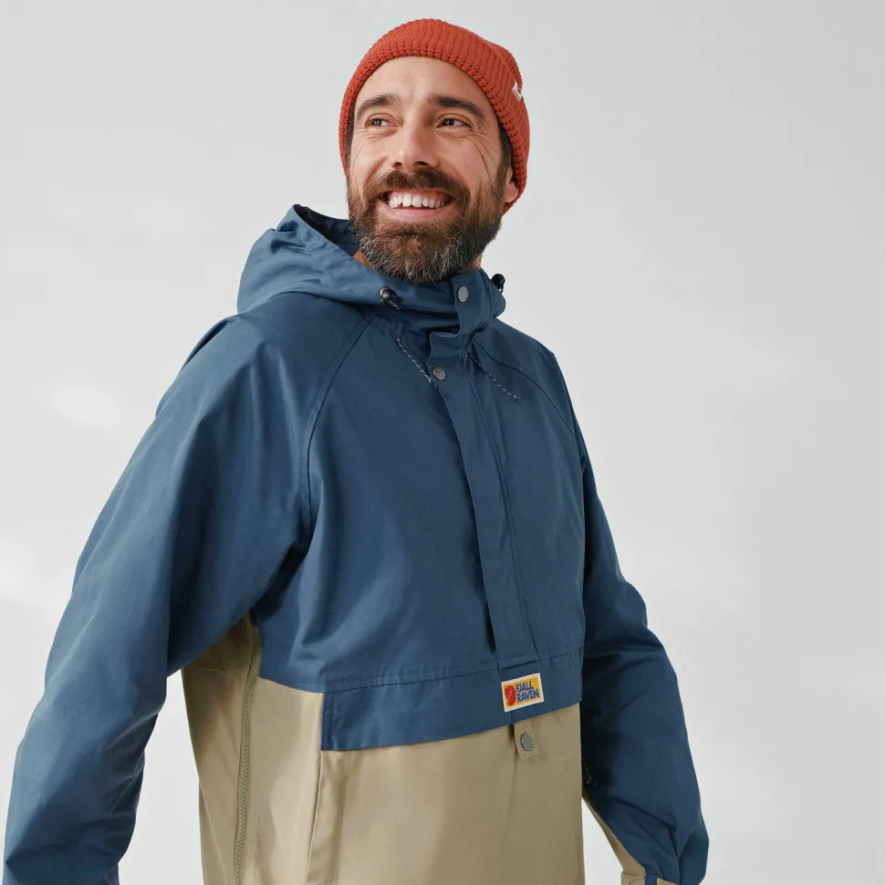 Fjällräven Men's Vardag Anorak Uncle Blue-Sand Stone