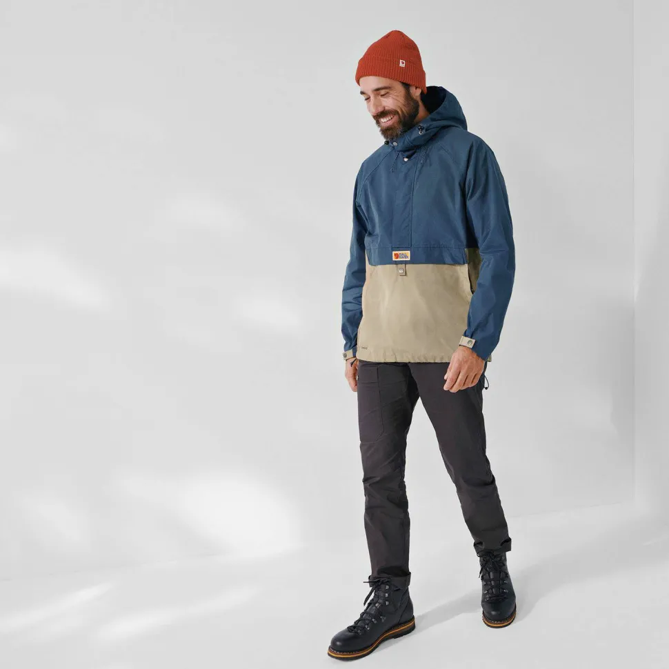 Fjällräven Men's Vardag Anorak Uncle Blue-Sand Stone