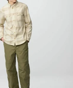 Fjällräven Men's Övik Lite Flannel Shirt Chalk White-fossil