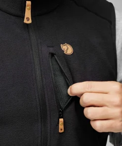 Fjällräven Men's Övik Lite Fleece Vest Black