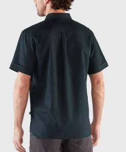 Fjällräven Men's Övik Travel Shirt Short Sleeve Indigo Blue-Dark Navy