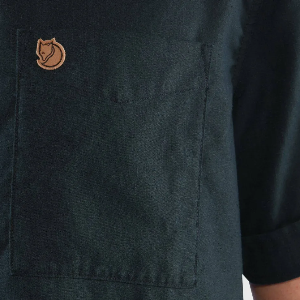Fjällräven Men's Övik Travel Shirt Short Sleeve Indigo Blue-Dark Navy