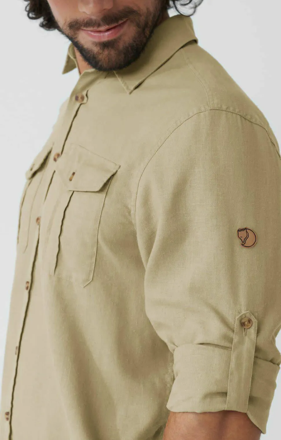 Fjällräven Men's Övik Travel Long Sleeved Shirt Dark Navy