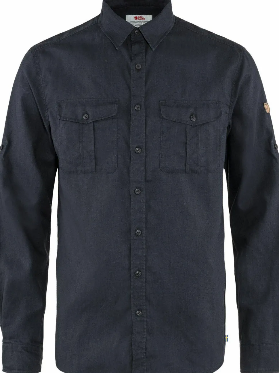 Fjällräven Men's Övik Travel Long Sleeved Shirt Dark Navy
