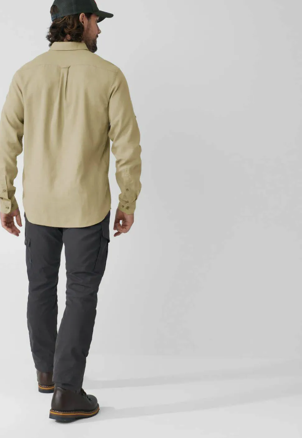 Fjällräven Men's Övik Travel Long Sleeved Shirt Dark Navy