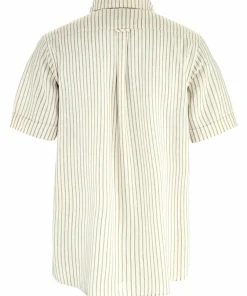Fjällräven Men's Övik Travel Shirt Short Sleeve Chalk White-sand Stone