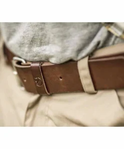 Fjällräven Singi Belt 4 cm Leather Cognac