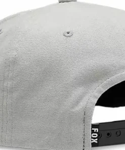Fox Fox Head Snapback Hat Steel Grey