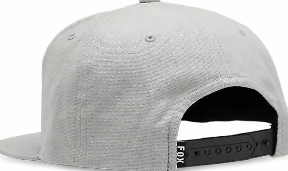 Fox Fox Head Snapback Hat Steel Grey