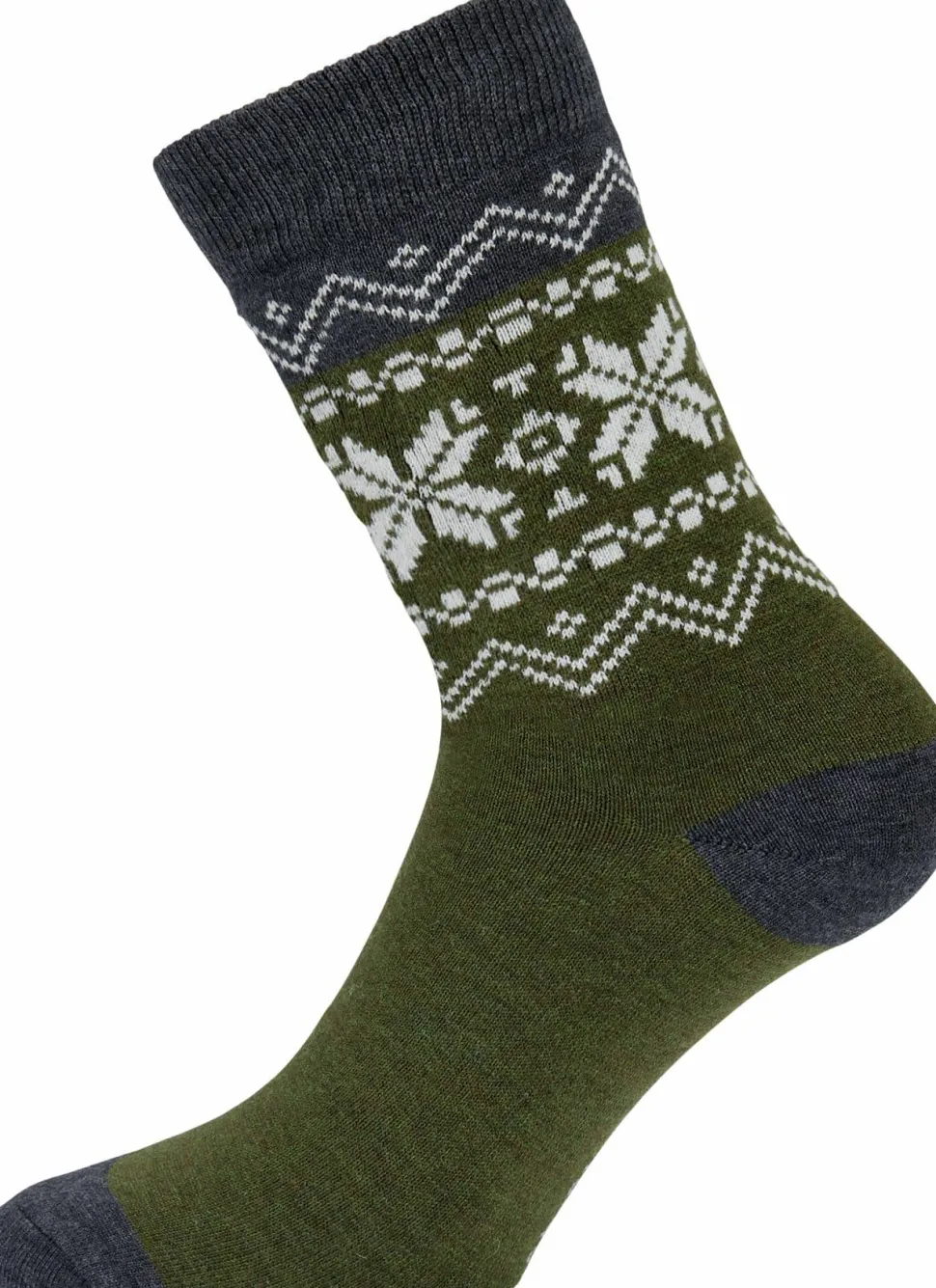Gridarmor Heritage Merino Socks Green/Grey/White