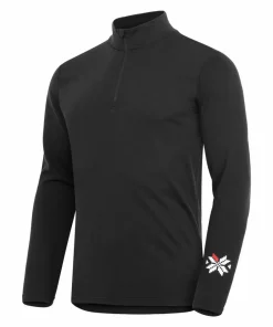 Gridarmor Men's Merino Undertøy Zip Top Black Beauty