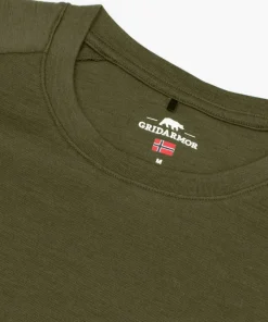 Gridarmor Men's Merino Wool Tee Winter Moss