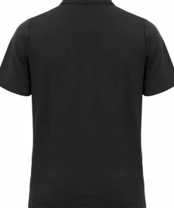 Gridarmor Men's Merino Wool Polo Tee Black Beauty