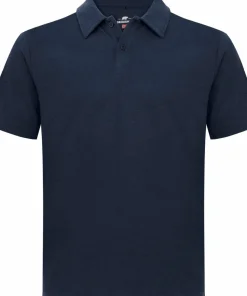 Gridarmor Men's Merino Wool Polo Tee Navy Blazer