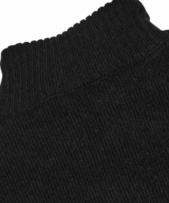 Gridarmor Men's Snøkrystall Solid Half Zip Ullgenser Black Beauty