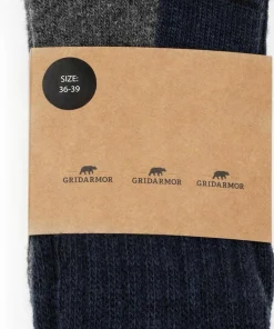 Gridarmor Trekking Merino Wool Sock Dark Navy