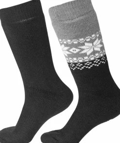 Gridarmor Unisex Alpacka Wool Heritage Socks 2-pack Black Beauty