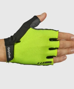 Gripgrab Expert RC Max Padded Short Finger Summer Gloves Yellow Hi-Vis