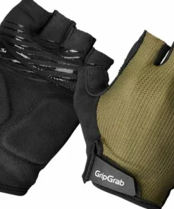 Gripgrab Explr Padded Short Finger Summer Gloves Olive Green