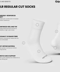 Gripgrab EXPLR Regular Cut Socks White