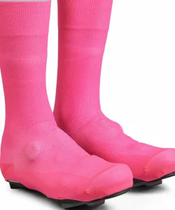 Gripgrab Flandrien Waterproof Knitted Road Shoe Covers Pink