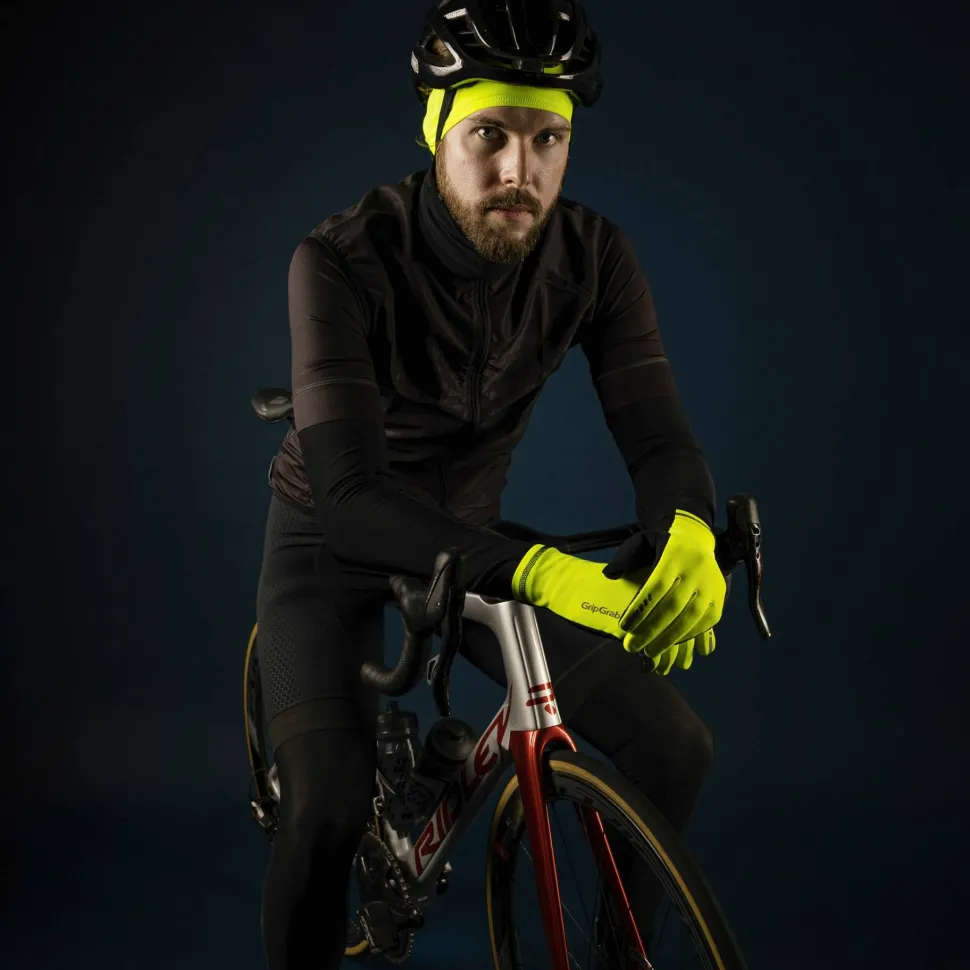 Gripgrab Insulator 2 Hi-Vis Spring-Autumn Gloves Yellow Hi-Vis