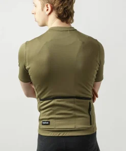Gripgrab Men's GripGrab EXPLR Merinotech Short Sleeve Jersey Olive Green