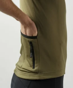 Gripgrab Men's GripGrab EXPLR Merinotech Short Sleeve Jersey Olive Green