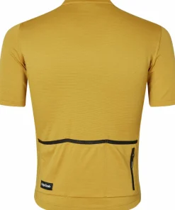 Gripgrab Men's GripGrab EXPLR Merinotech Short Sleeve Jersey Mustard Yellow