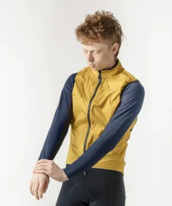 Gripgrab Men's GripGrab PACR Windproof Lightweight Vest Mustard Yellow