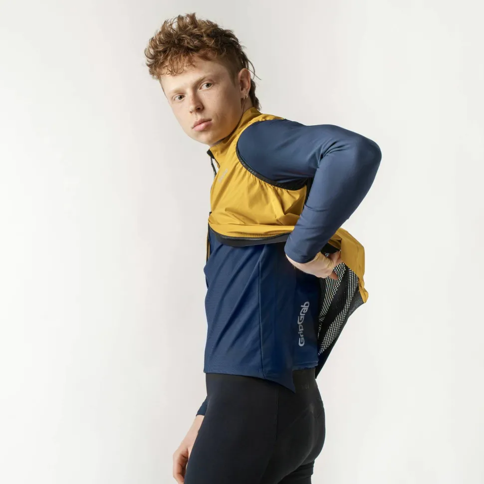 Gripgrab Men's GripGrab PACR Windproof Lightweight Vest Mustard Yellow