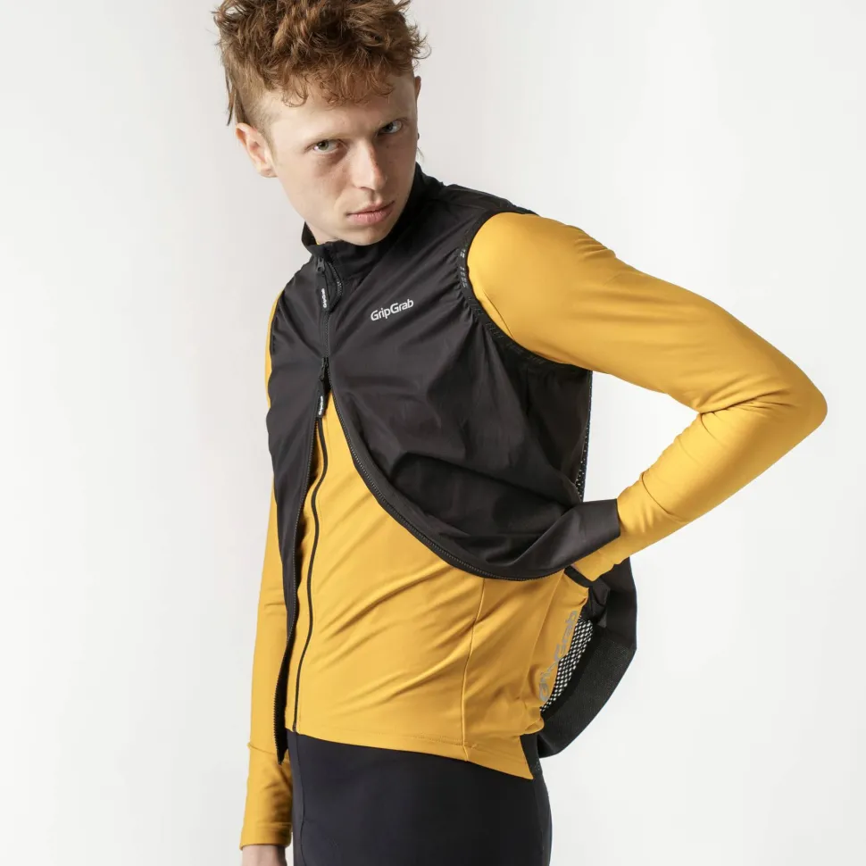 Gripgrab Men's GripGrab PACR Windproof Lightweight Vest Black