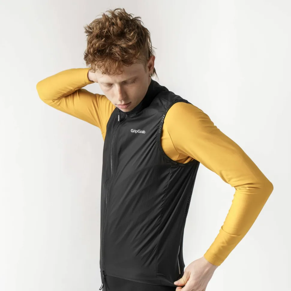 Gripgrab Men's GripGrab PACR Windproof Lightweight Vest Black