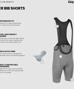 Gripgrab Men's GripGrab PACR Bib Shorts Grey